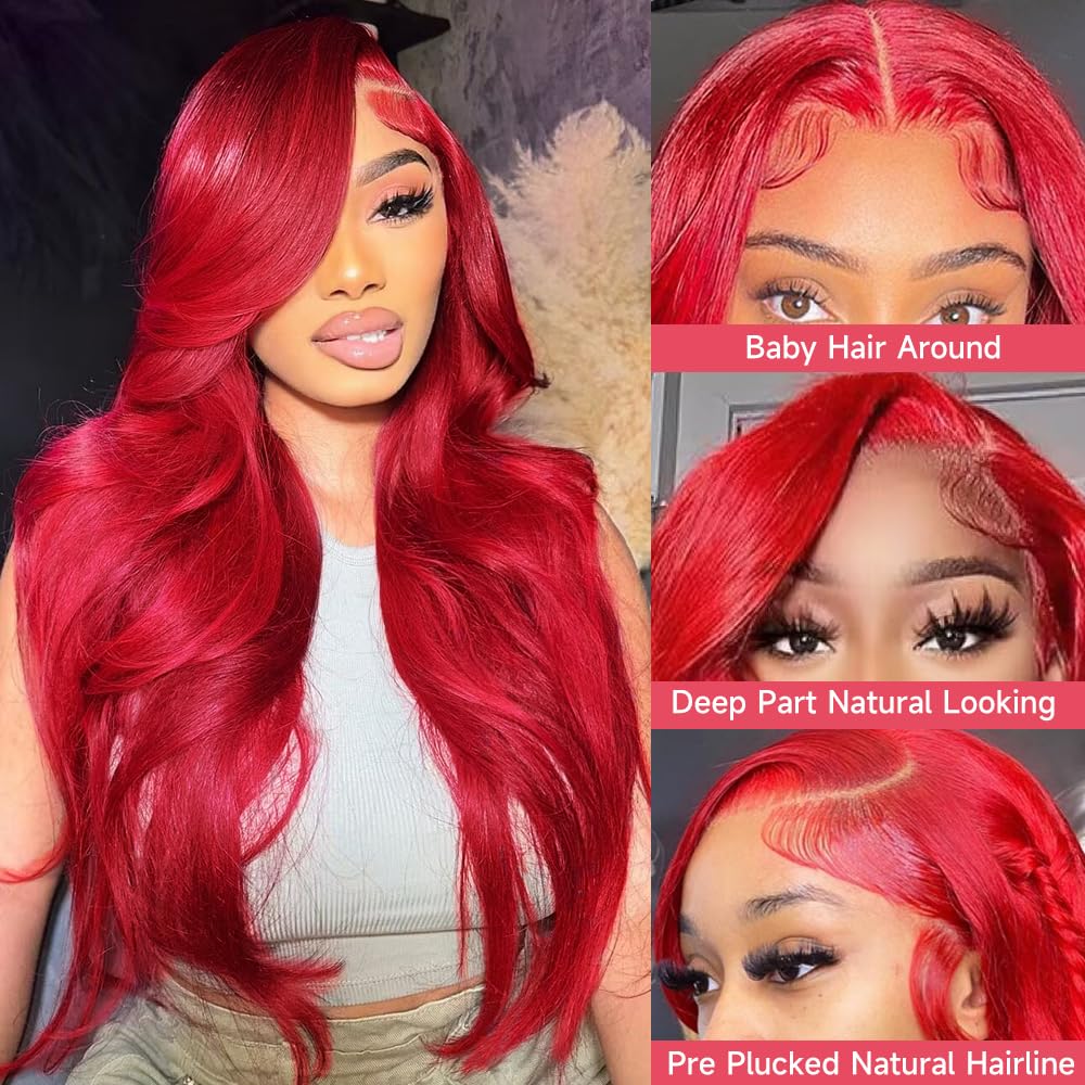Glamorous Red Wave Wig