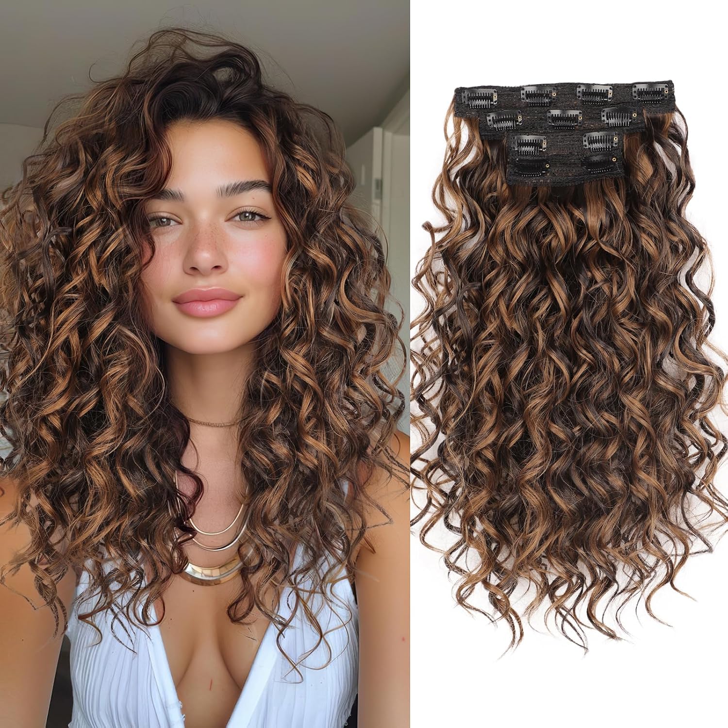 Bouncy Curly Clip-In Extensions