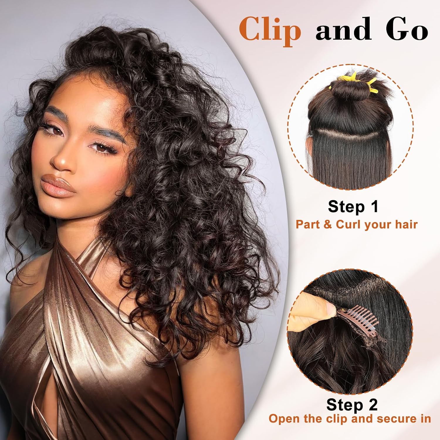 Bouncy Curly Clip-In Extensions