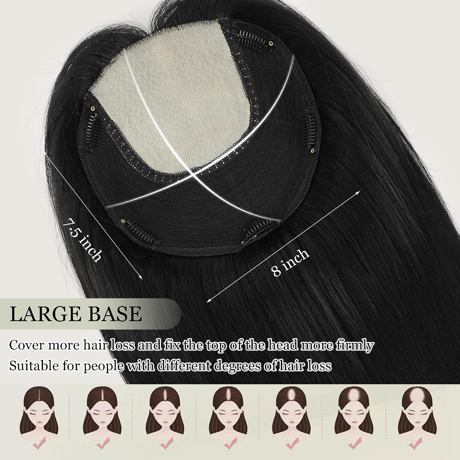 Natural-Look Hair Topper